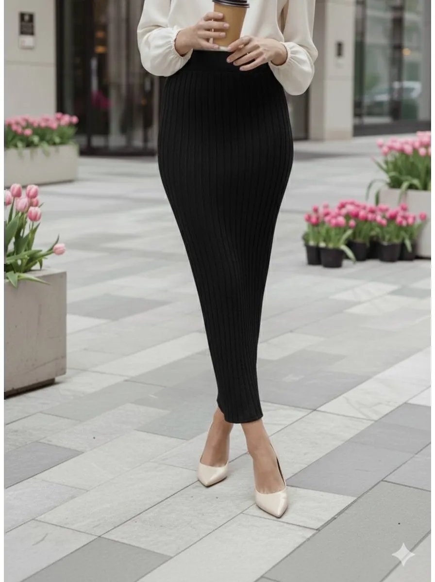 Юбка карандаш CARDY KNITWEAR черный