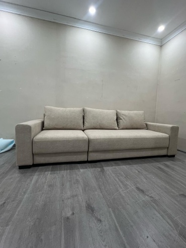 Диван ModiHome Прима 8631, 300х105 см, обивка ткань, бежевый
