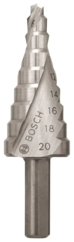 Bosch ступенчатое Сверло ступ. HSS 9 ступ 4-20 мм BOSCH / артикул 2608597519 4 мм, 1 шт.