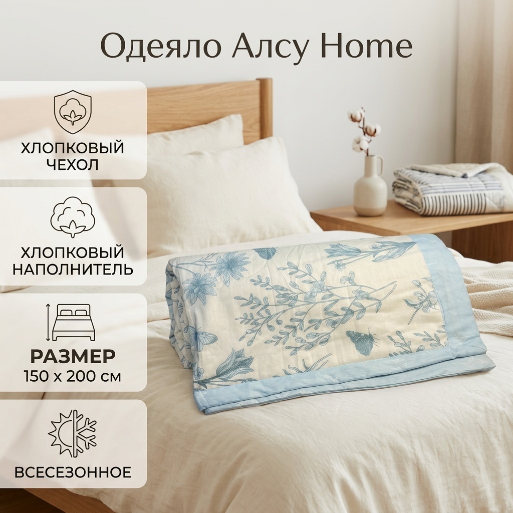 Одеяло Алсу Alsu Home 150x200 всесезонное