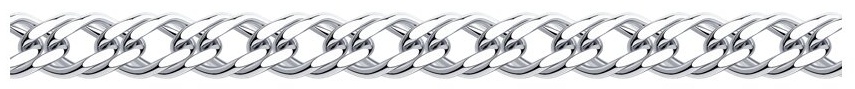 Diamant V88881 длина 20 см, вес 8.67 г серебро, плетение двойной ромб