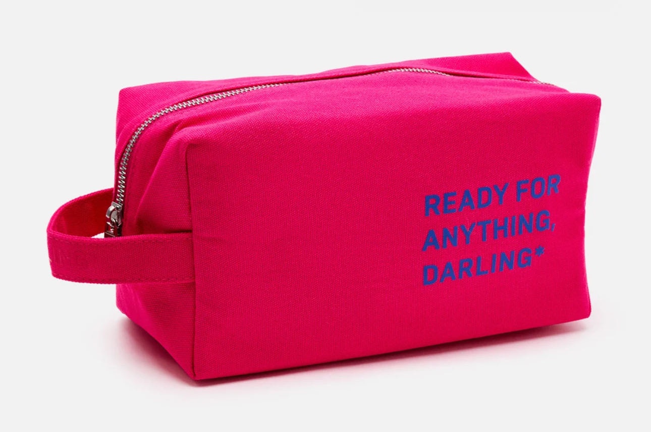 DARLING косметичка хлопок розовый 14X24 см