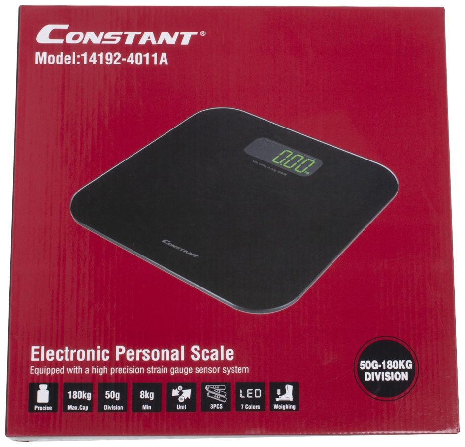 Напольные весы Constant электронные 14192-4011A до 180 кг