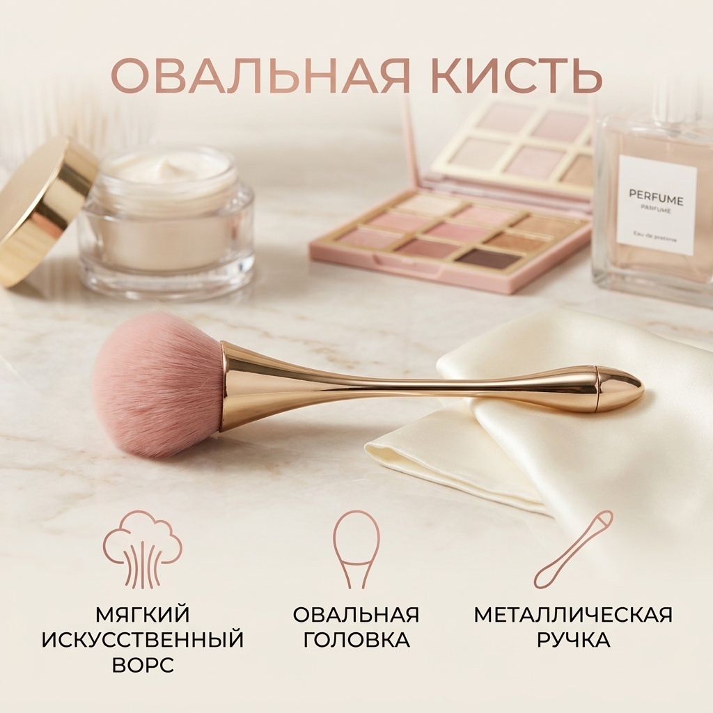 кисть овальная 16201204_178996 1 шт