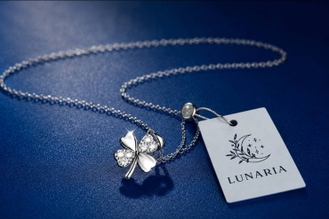 Колье LUNARIA 339713536 длина 45 см вес 2.45 г серебро, фианит