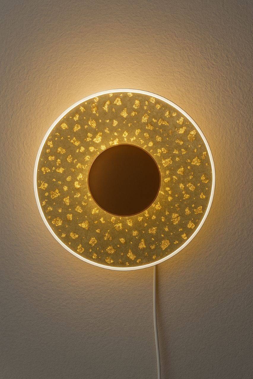 Бра настенный LED, золотистый