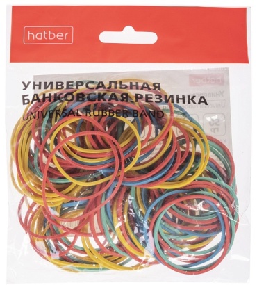 Резинки Hatber 55 шт, мультиколор