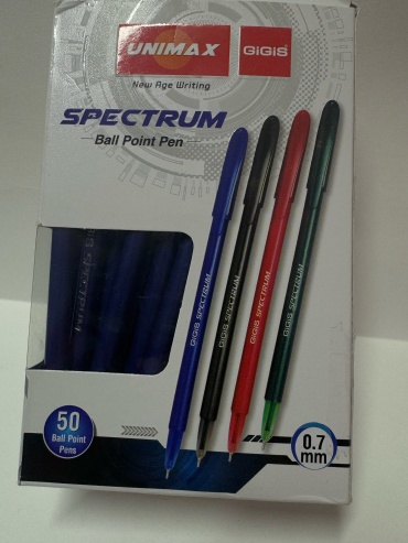 Ручка шариковая UNIMAX Spectrum 15945 1 шт, 0.7 мм, цвет чернил синий