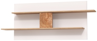 Полка Олмеко Дора, Н00093656, 148х22x60 см, белый, коричневый