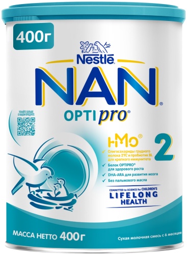NAN Optipro 2 с 6 месяцев 400 г