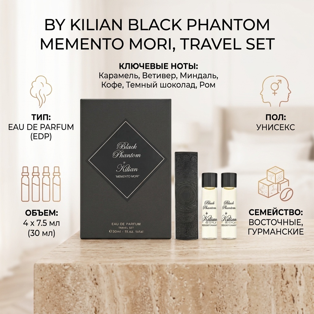 By Kilian Black Phantom, Memento Mori парфюмерная вода EDP 7.5 мл, унисекс