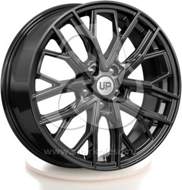 UP 109 New Black 67.1 7x18/5x108 D67.1 ET45 4 диска черный, серебристый, графит