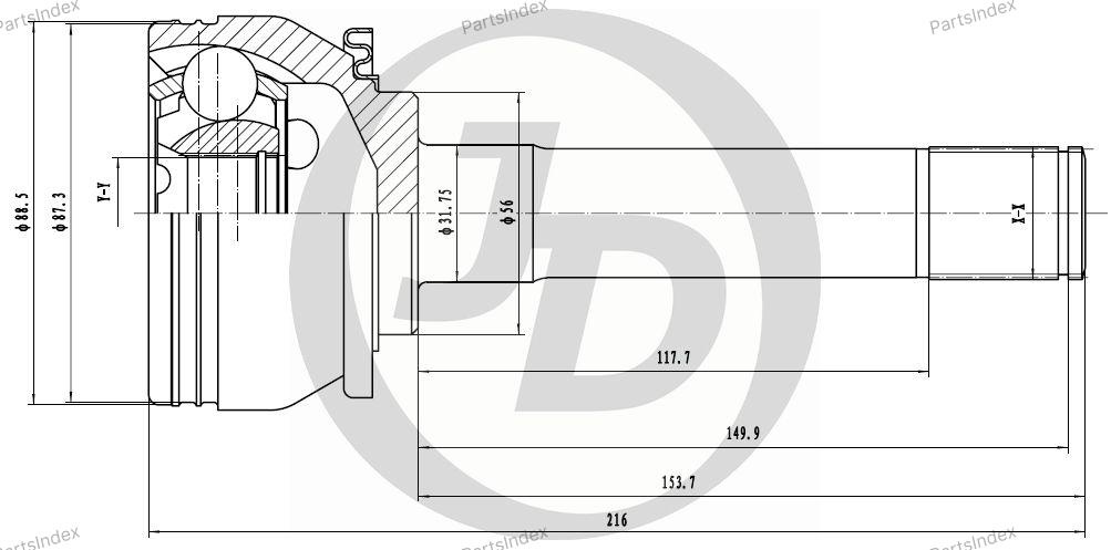 JD ШРУС JCT0020