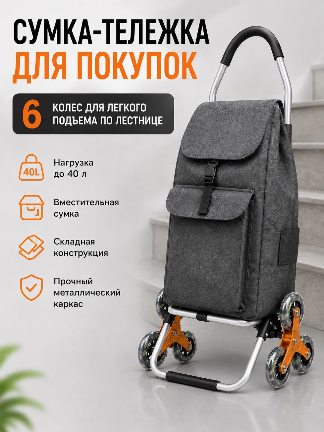 Сумка-тележка для покупок