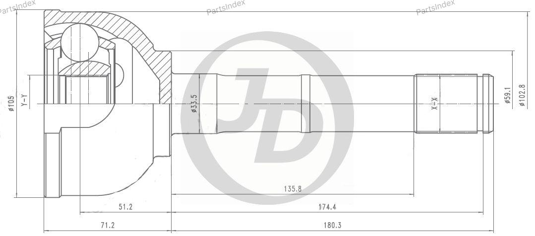JD ШРУС JCT0062