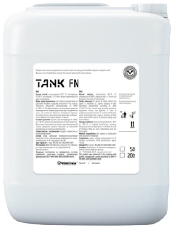 Жидкое средство Cleanbox Tank FN, нейтральное концентрированное пенное средство для ручной мойки твердых поверхностей