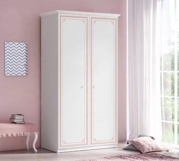 Детский распашной шкаф Cilek Selena Pink 110х62х206 см