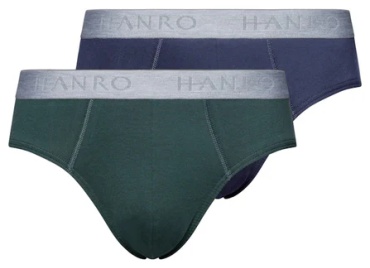 Брифы HANRO синий, зеленый