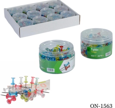 Кнопки силовые D.Hobby ON-1563, 100 шт, мультиколор, прозрачный