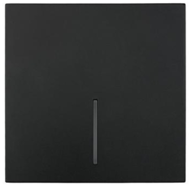 Выключатель клавишный Lezard 704-4288-111QC ZIMA, черный
