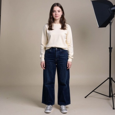 Джинсы багги FASHION черный