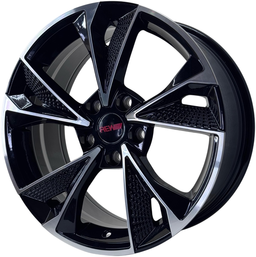 Yixing 861 WESTWHEELSSHOP 7.5x17/5x114.3 D73.1 ET35 4 диска черный, хром