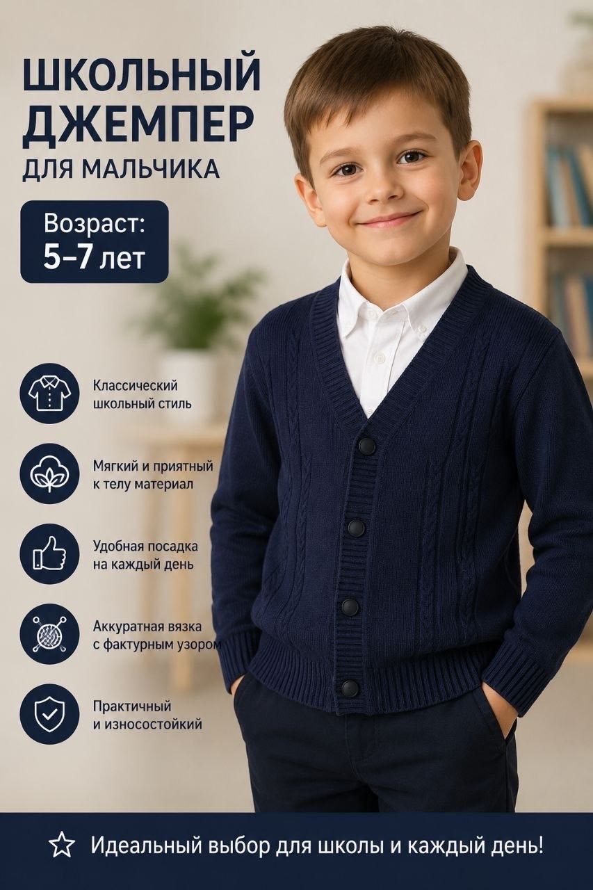 Школьный пиджак черный, синий