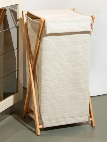 Корзина для белья 25x30x60 см, лен