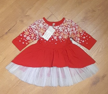 Нарядное платье FASHION белый, красный