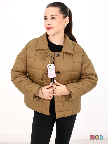 Демисезонная куртка MUA коричневый, золотистый