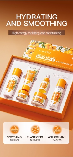 SADOER Vitamin C & Sea Buckthorn набор уходовой косметики унисекс