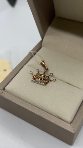 Подвеска Diamond Union 508871478 вес 1.05 г золото, фианит