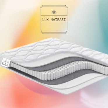 Детский матрас LUX MATRASI Lux Memory sleep 20 75x135x20 см, с независимыми пружинами, жаккард, вискоза