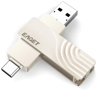 USB Flash карта Eaget CF30 128 Гб серебристый