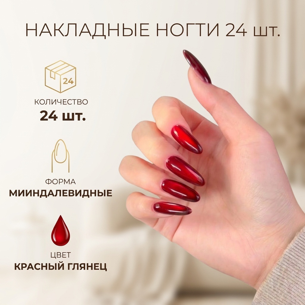 Накладные ногти 30427446_749137386 24 шт