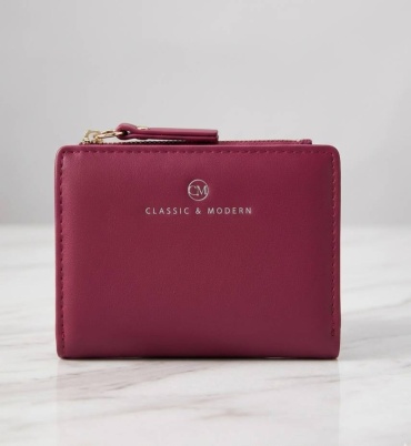 Кошелек CLASSIC & MODERN искусственная кожа бордовый