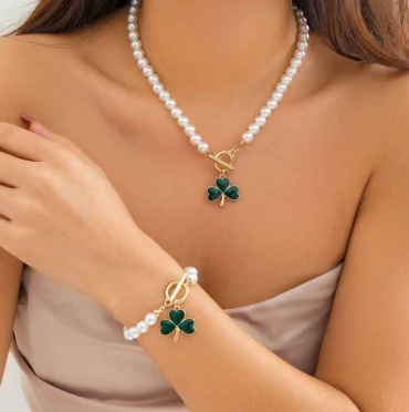 Бусы Fashion Jewelry длина 36 см бижутерный сплав искусственный жемчуг