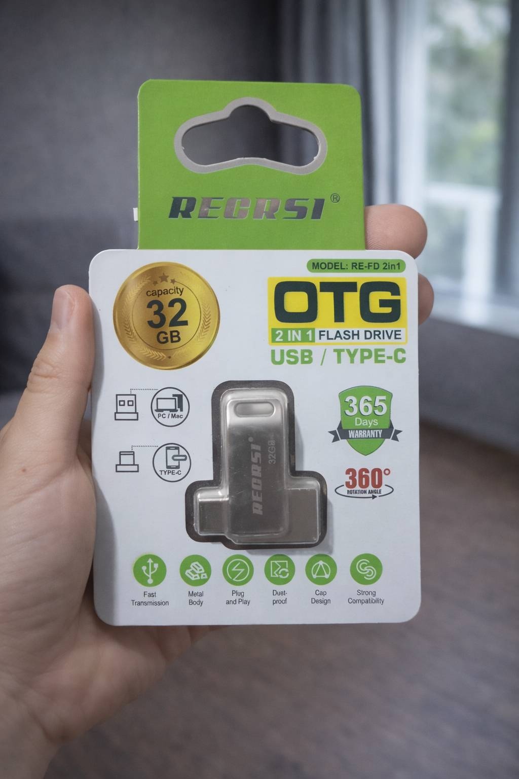 Карта памяти Recrsi Compact Flash RE-FD 2in1 32 Гб