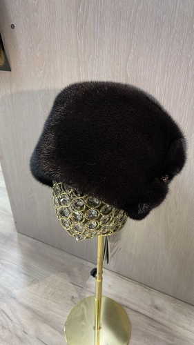 Шапка SemiFur размер 56, 57, 58, 59, черный
