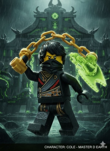 Конструктор Ninja Конструктор Ninja Cole с оружием 3319, деталей 11 шт