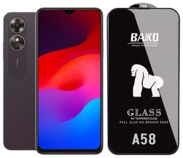 Стекло BAIKO для Oppo A58 черный