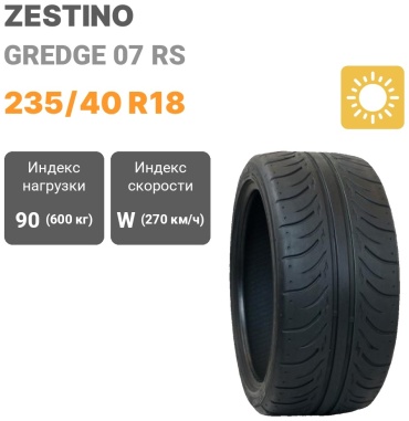 Zestino Gredge 07 RS 235/40 R18 90W