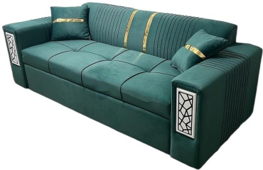 Диван Nurjol 01 Home Рим, 220х92 см, обивка велюр, зеленый