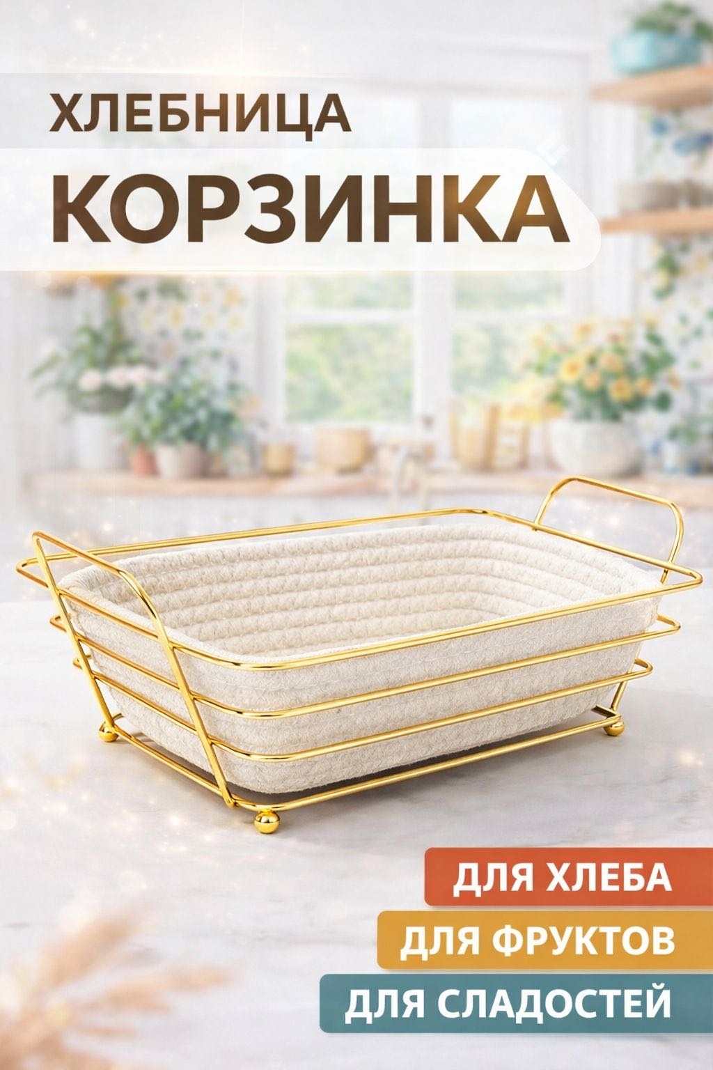 Корзина для хлеба 30452752_974180605, металл