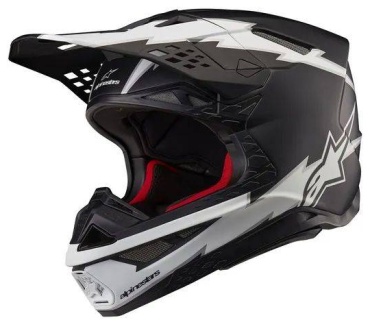 Alpinestars Supertech M 10 Ampress carbon helmet белый, черный XL