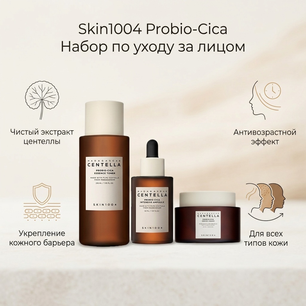 Skin1004 Probio-Cica набор по уходу за лицом для женщин