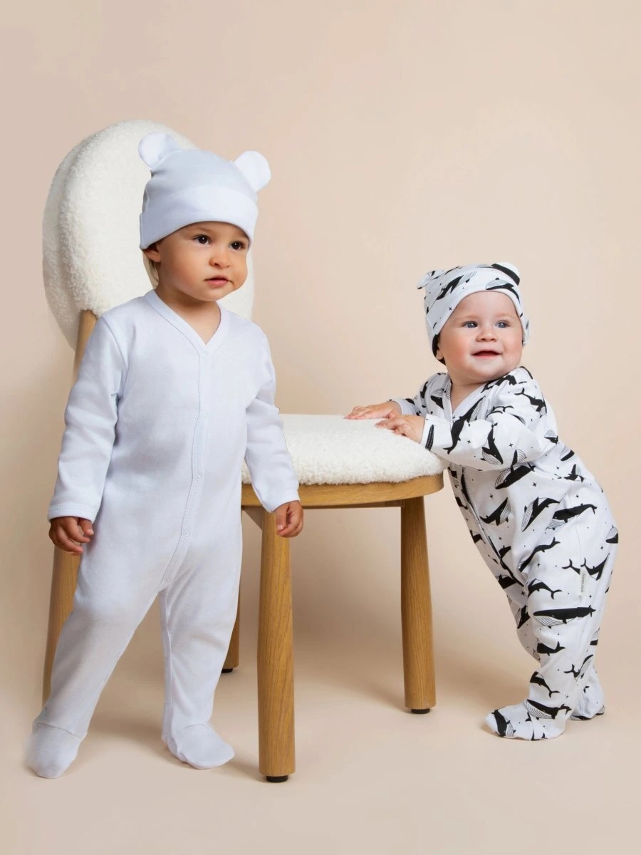 Набор комбинезонов Amarobaby черный, белый