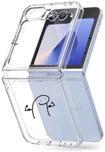 Чехол DiCase для Samsung Galaxy Z Flip 3 прозрачный