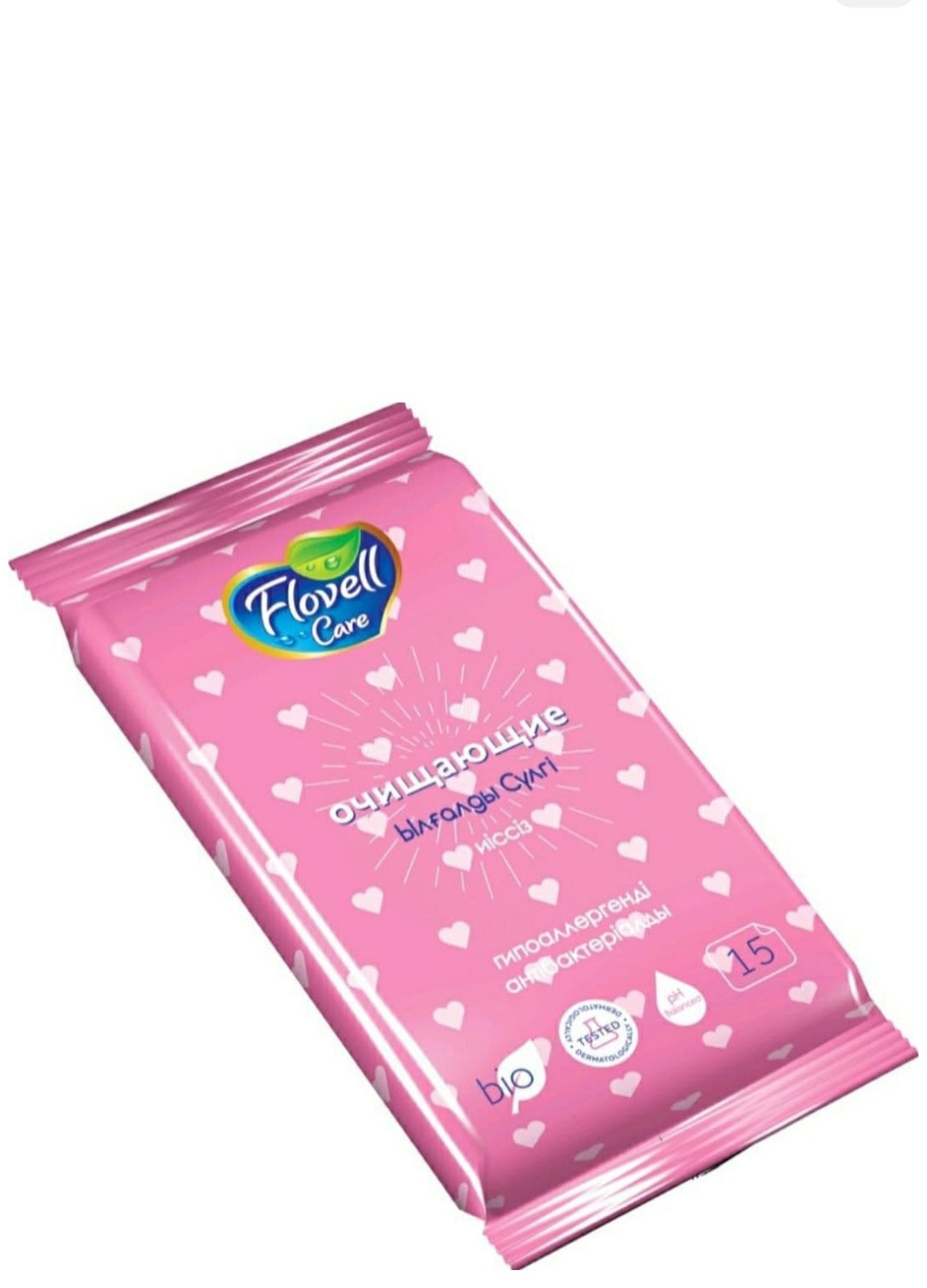 Влажные салфетки Flovell Care 15 шт
