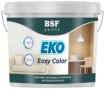 РАДУГА акриловая EKO Easy Color 3.5 кг, белый цвет